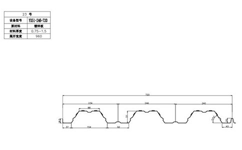 YX51-246-720開口樓承板